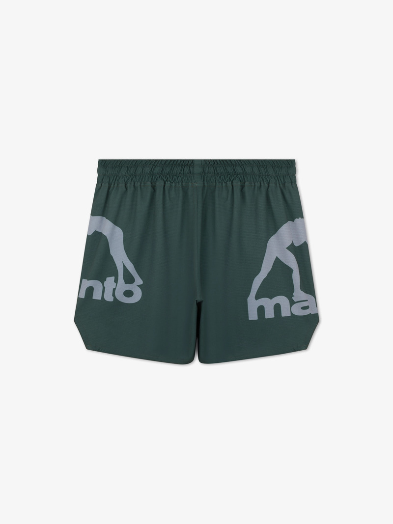 MANTO LOGO DUAL FIGHT SHORTS-green